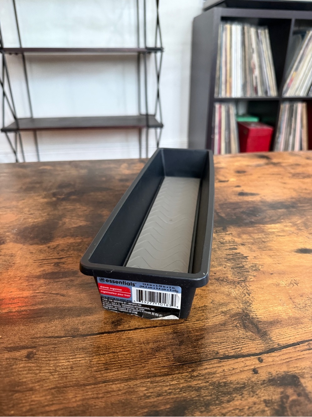 Essentials Drawer Organizer - Black, Red, Blue Label